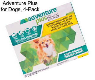 Adventure Plus for Dogs, 4-Pack