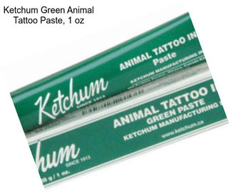 Ketchum Green Animal Tattoo Paste, 1 oz