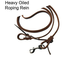 Heavy Oiled Roping Rein