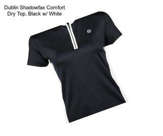 Dublin Shadowfax Comfort Dry Top, Black w/ White