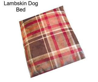 Lambskin Dog Bed