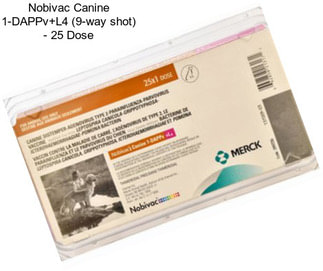 Nobivac Canine 1-DAPPv+L4 (9-way shot) - 25 Dose