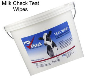 Milk Check Teat Wipes