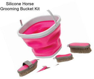 Silicone Horse Grooming Bucket Kit