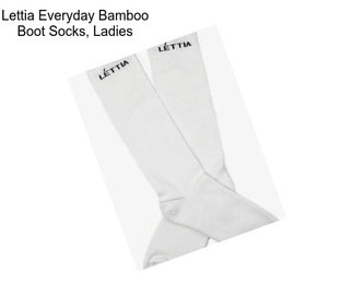 Lettia Everyday Bamboo Boot Socks, Ladies