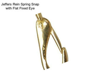 Jeffers Rein Spring Snap with Flat Fixed Eye