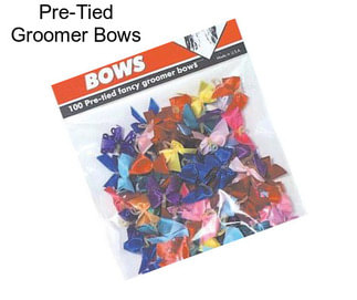 Pre-Tied Groomer Bows