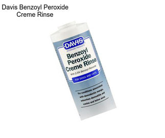 Davis Benzoyl Peroxide Creme Rinse