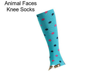 Animal Faces Knee Socks