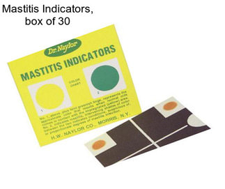 Mastitis Indicators, box of 30