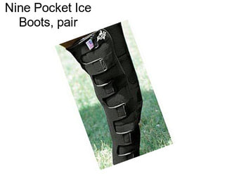 Nine Pocket Ice Boots, pair