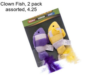 Clown Fish, 2 pack assorted, 4.25\