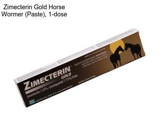 Zimecterin Gold Horse Wormer (Paste), 1-dose