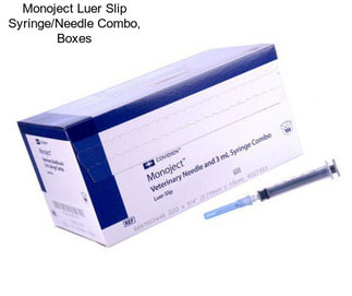 Monoject Luer Slip Syringe/Needle Combo, Boxes