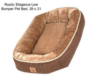 Rustic Elegance Low Bumper Pet Bed, 28\