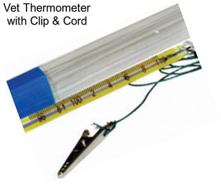 Vet Thermometer with Clip & Cord