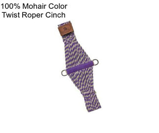 100% Mohair Color Twist Roper Cinch