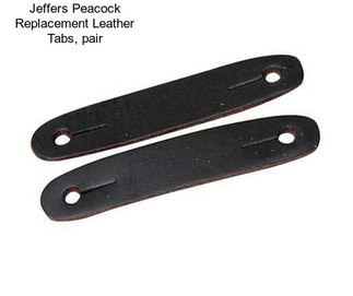 Jeffers Peacock Replacement Leather Tabs, pair