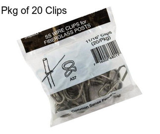 Pkg of 20 Clips