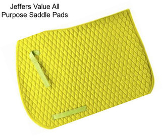 Jeffers Value All Purpose Saddle Pads