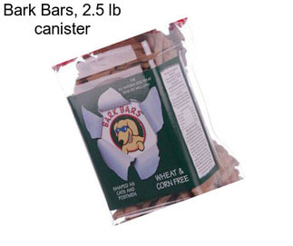 Bark Bars, 2.5 lb canister