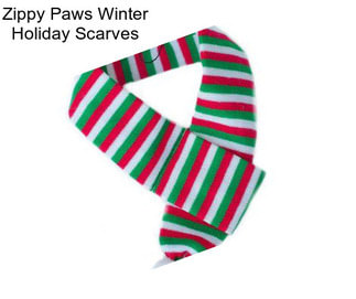 Zippy Paws Winter Holiday Scarves