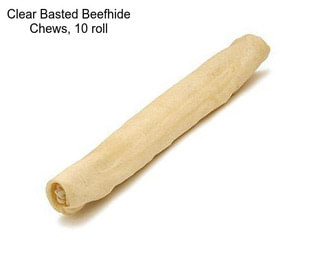 Clear Basted Beefhide Chews, 10\