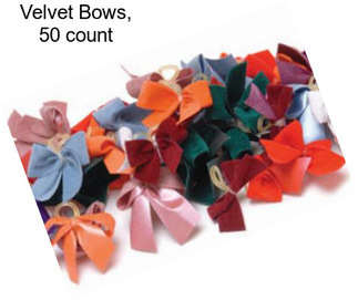 Velvet Bows, 50 count