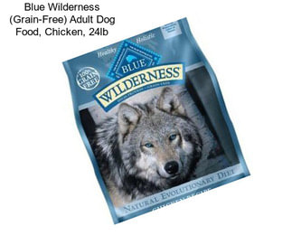 Blue Wilderness (Grain-Free) Adult Dog Food, Chicken, 24lb