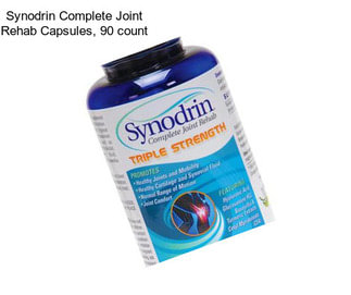 Synodrin Complete Joint Rehab Capsules, 90 count