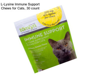 L-Lysine Immune Support Chews for Cats, 30 count