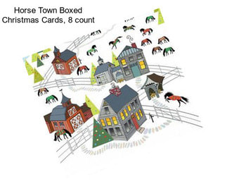 Horse Town Boxed Christmas Cards, 8 count