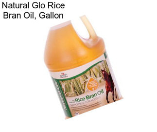 Natural Glo Rice Bran Oil, Gallon