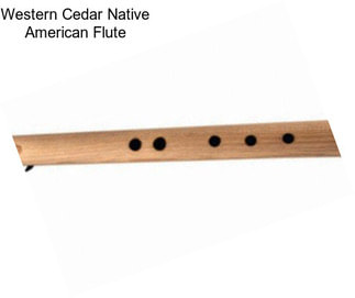 Western Cedar Native American Flute