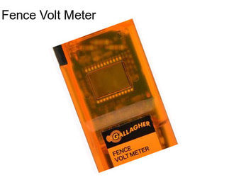 Fence Volt Meter