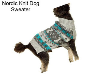 Nordic Knit Dog Sweater