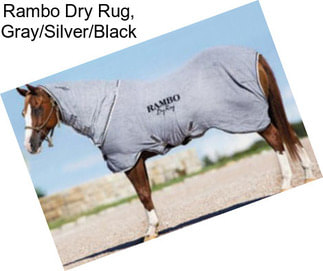 Rambo Dry Rug, Gray/Silver/Black