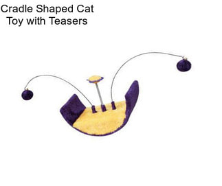 Cradle Shaped Cat Toy with Teasers