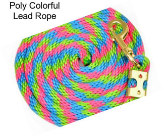 Poly Colorful Lead Rope