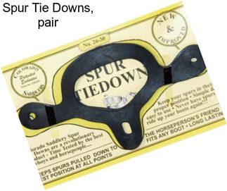 Spur Tie Downs, pair