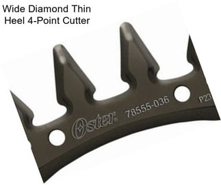 Wide Diamond Thin Heel 4-Point Cutter