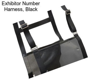 Exhibitor Number Harness, Black