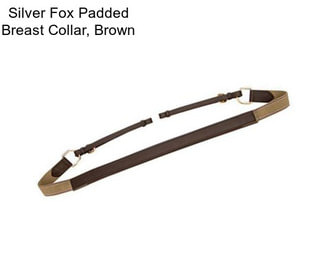 Silver Fox Padded Breast Collar, Brown
