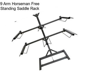 9 Arm Horseman Free Standing Saddle Rack