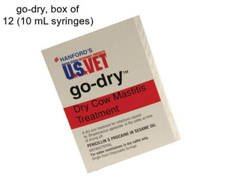 Go-dry, box of 12 (10 mL syringes)