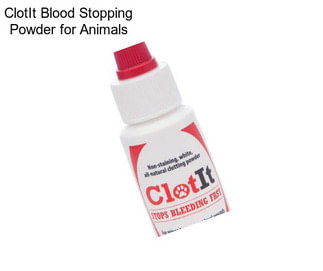 ClotIt Blood Stopping Powder for Animals