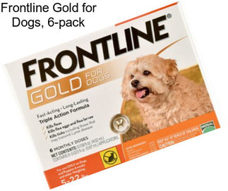 Frontline Gold for Dogs, 6-pack