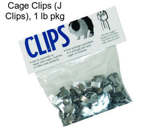 Cage Clips (J Clips), 1 lb pkg