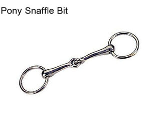 Pony Snaffle Bit