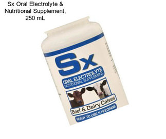 Sx Oral Electrolyte & Nutritional Supplement, 250 mL